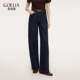 子高腰长裤 歌莉娅牛仔裤 穿搭休闲弯刀裤 春季 1F2CCD180 女2026新款