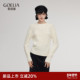 冬季 歌莉娅白色羊毛针织衫 女2025新款 穿搭独特手绣上衣1ECL5J600