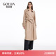 歌莉娅羊毛大衣女秋冬新款 风衣外套112L6E27A 气质收腰显瘦中长款