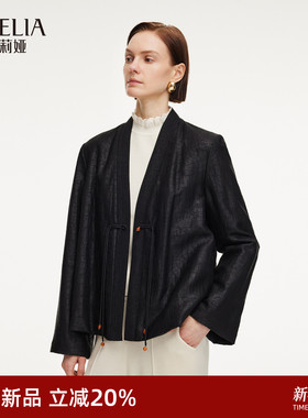 歌莉娅冬季新品18姆米龟纹香云纱桑蚕丝棉服1ECL7B040