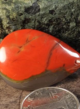 毛衣链项链红缟玛瑙吊坠