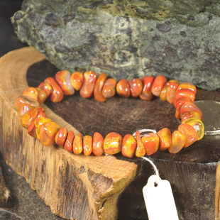 随形个性未优化天然北票战国红缟玛瑙手链不规则女士手串多款多图
