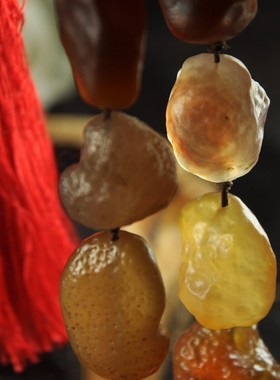 把玩件原色阿拉善糖心玛瑙手链