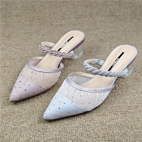 百田森专柜断码处理女拖鞋