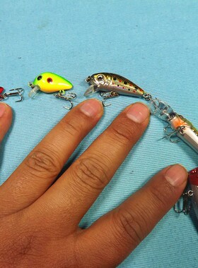 微物特价优质超小好泳姿库小米诺波爬VIb路亚饵