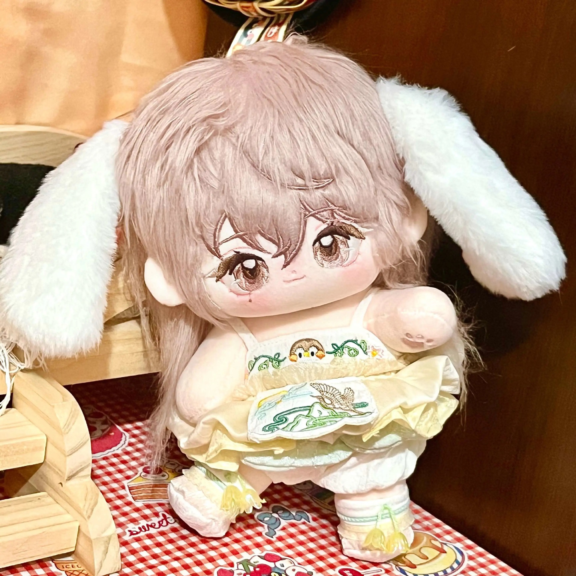 【藕粉汤袁】原创现货代号鸢袁基棉花娃娃20cm棉花娃娃恋与深空