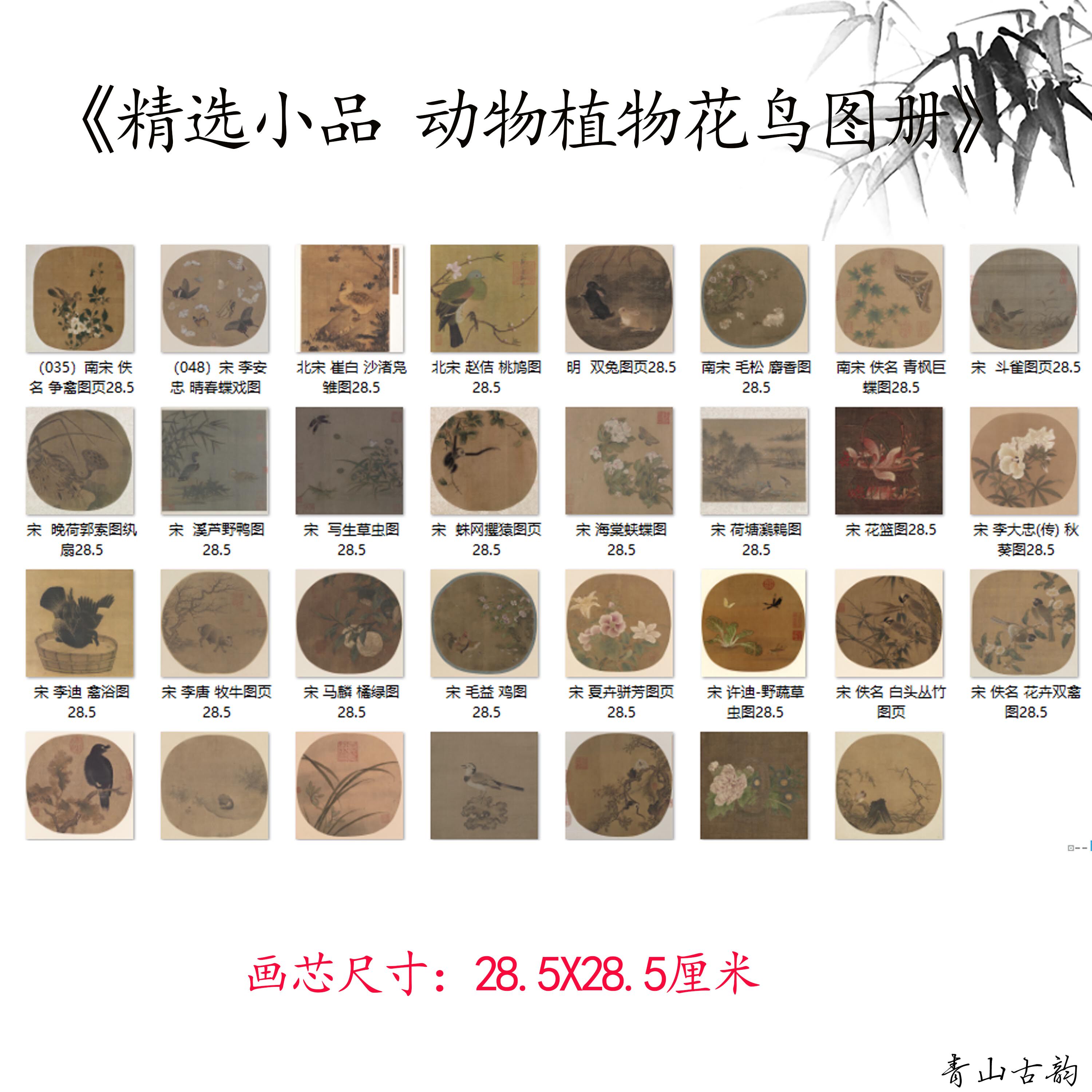三十一副动植物花鸟图册
