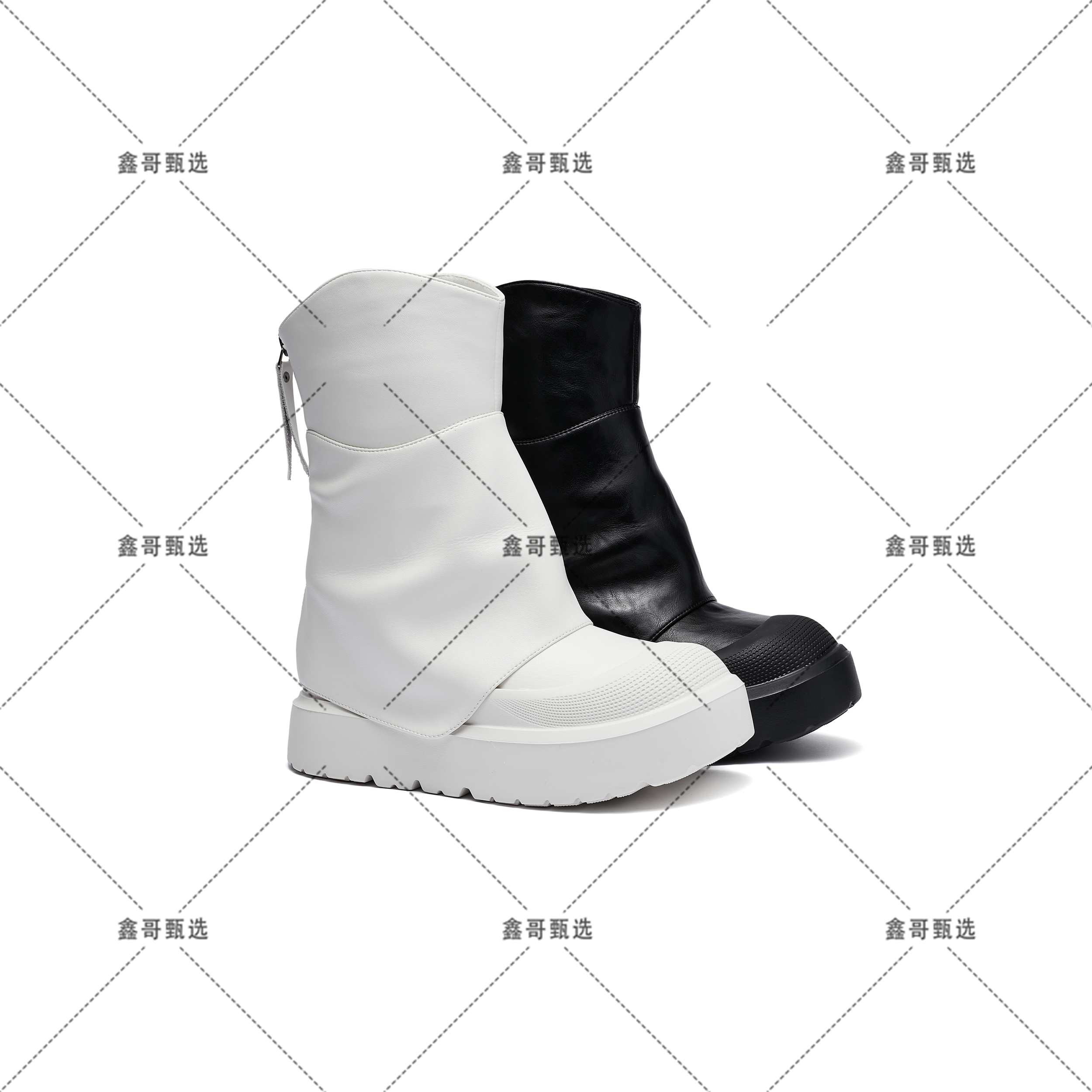 【鑫哥甄选·8-14厘米】2024秋冬季百搭时尚圆头女款隐形增高短靴