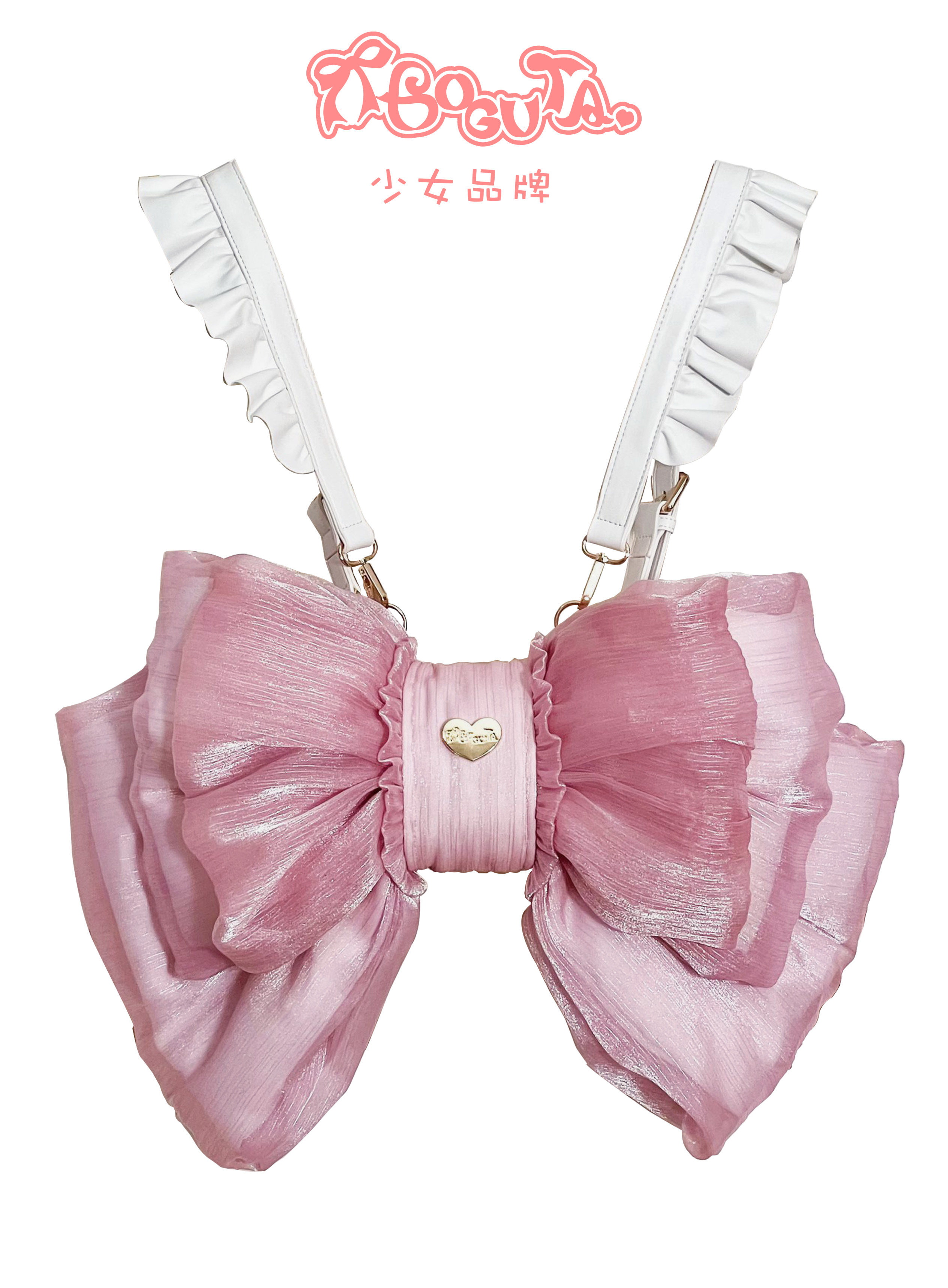 thumbnail for Boguta gauze bow backpack Fairy cute bow Lolita bag in stock