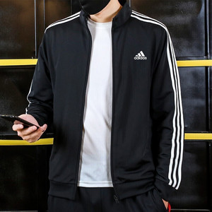 Adidas阿迪达斯立领外套男2024夏季新款偏小开衫棒球服运动夹克