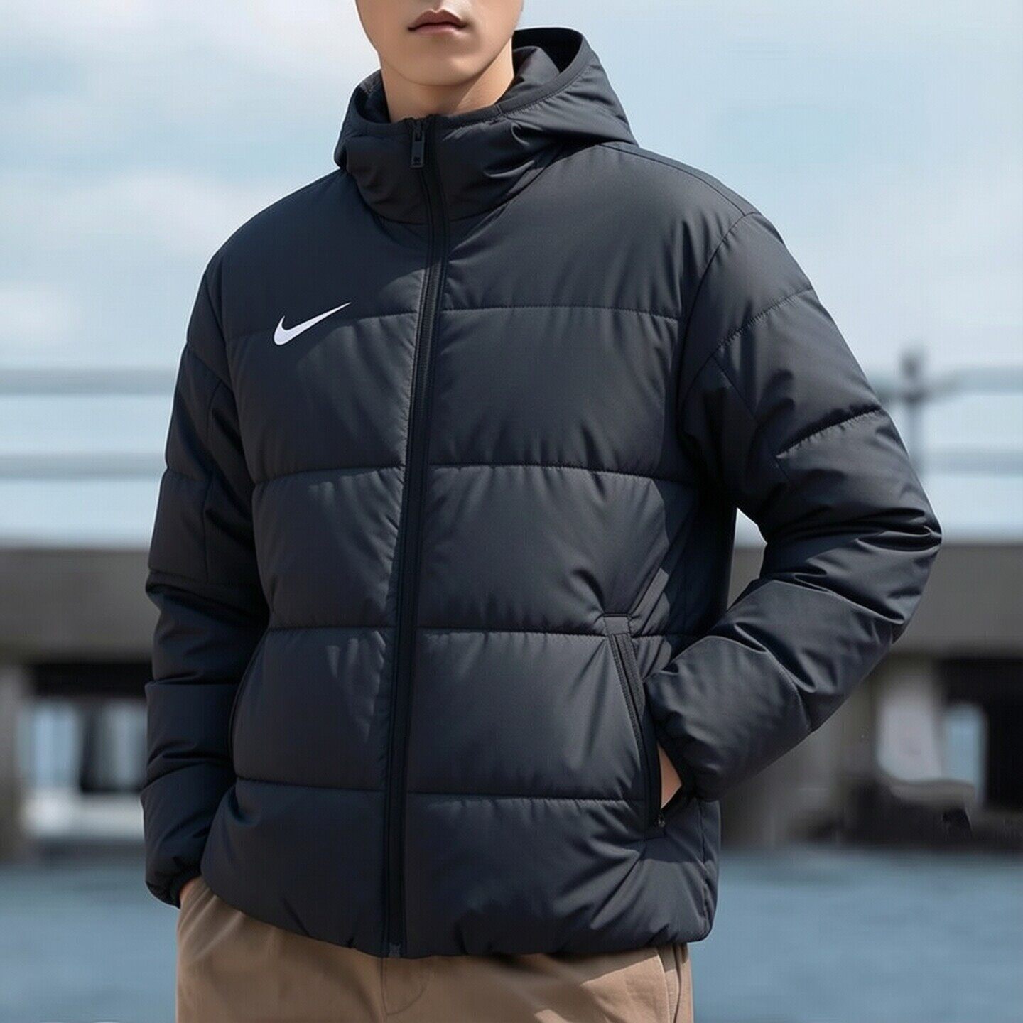 耐克官方正品男装棉服2026新款连帽棉羽训练休闲户外保暖外套上衣