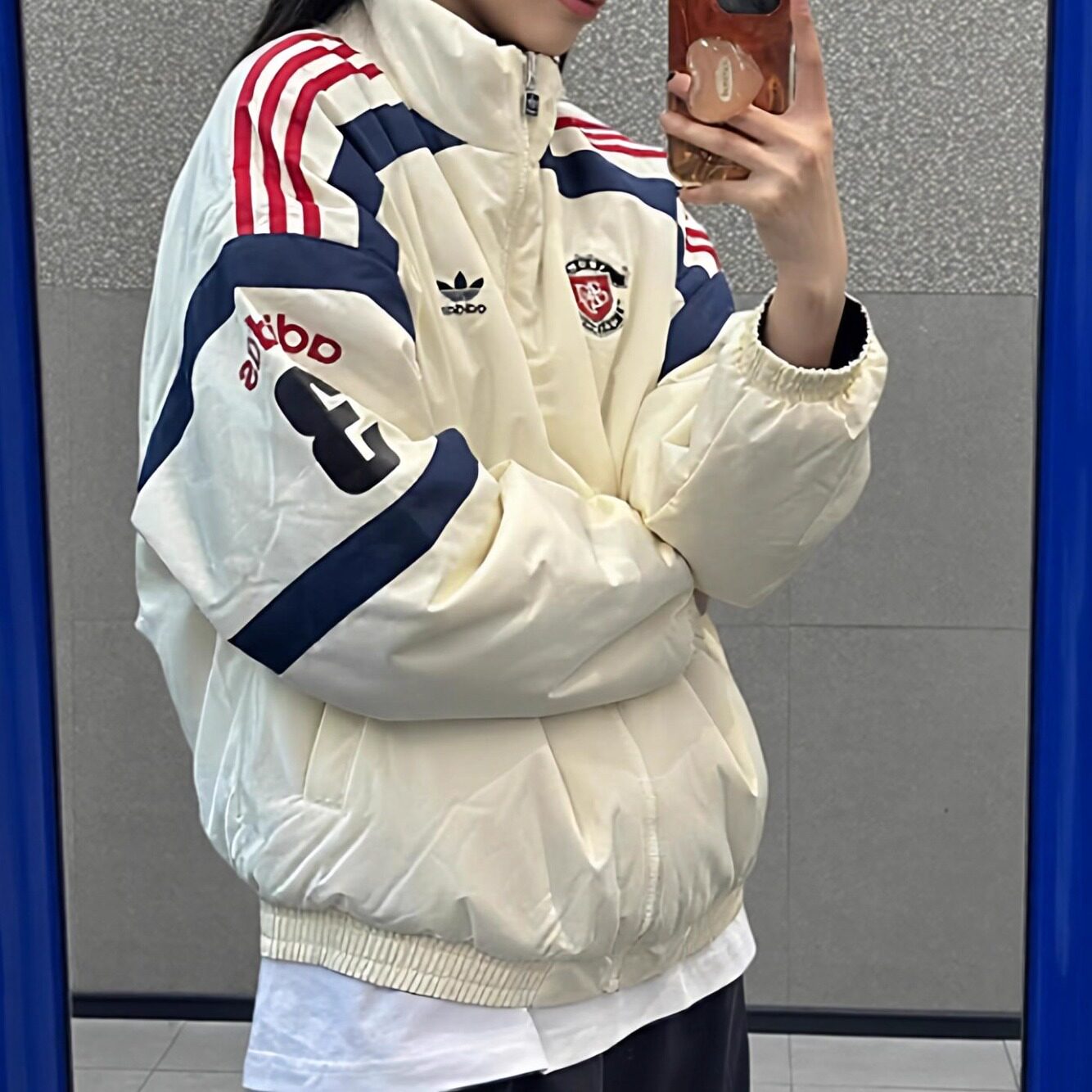 阿迪达斯adidas三叶草男装女装2026春季新款双面穿外套运动棉服