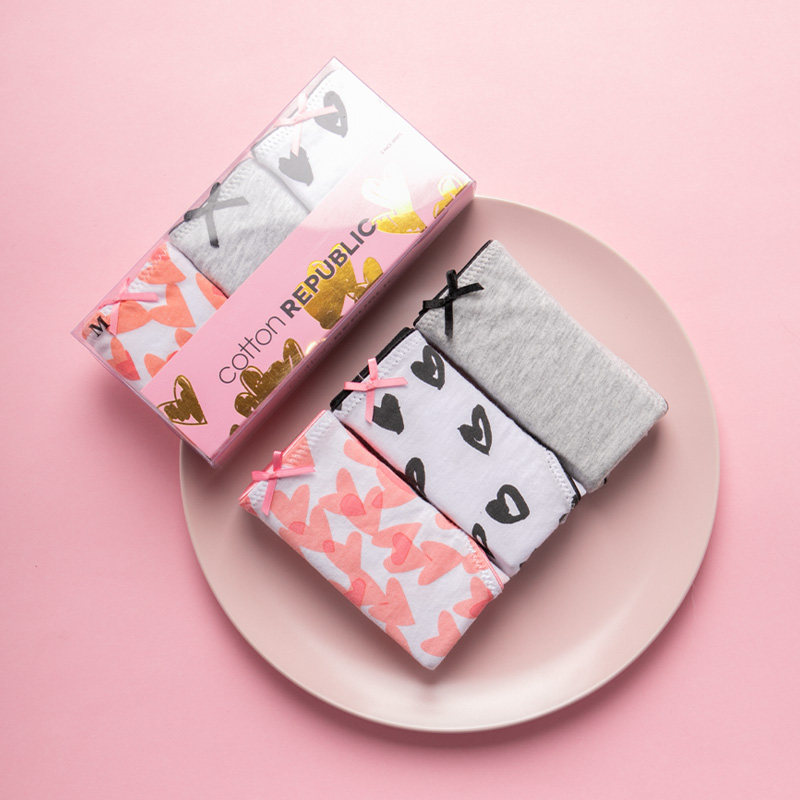 纯棉内裤女可爱日系时代百分百夏天全棉少女小清新蕾丝专柜正品