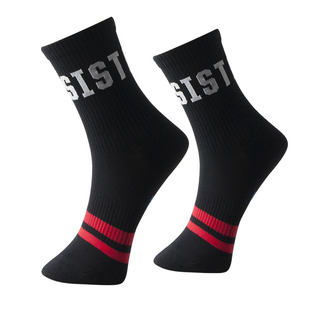 字母街头休闲运动袜男中筒袜子 棉花共和国男时尚 Cotton Republic