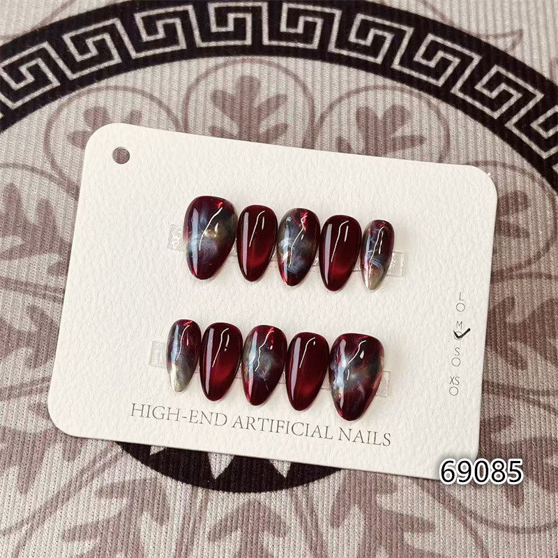 【D1422】短杏仁M号 穿戴甲美甲光疗甲指甲片新娘甲假指甲贴片,彩妆/香水/美妆工具,美甲工具,淘宝优惠券,粉丝福利购,淘宝优惠卷