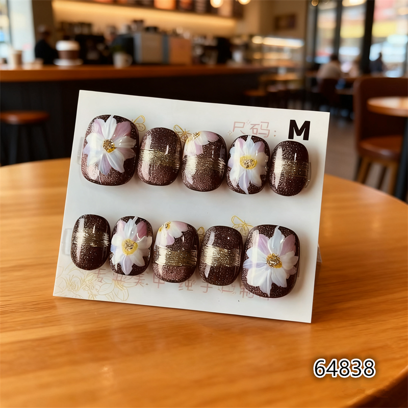 【A05】短圆M号 穿戴甲美甲光疗甲指甲片新娘甲假指甲贴片,彩妆/香水/美妆工具,指甲装饰,淘宝优惠券,粉丝福利购,淘宝优惠卷