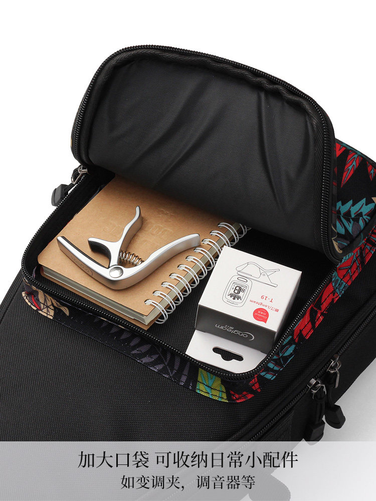 21 23 26 30寸乌克丽丽加厚加棉双肩琴袋ukulele尤克里里包琴包