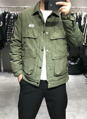 韩版翻领轻薄修身潮流帅气工装