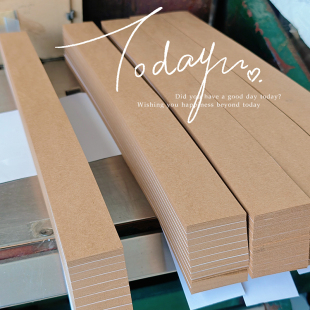 长纸条 牛皮纸边 角料牛卡纸白书写纸黑卡手帐素材纸环创手工材料