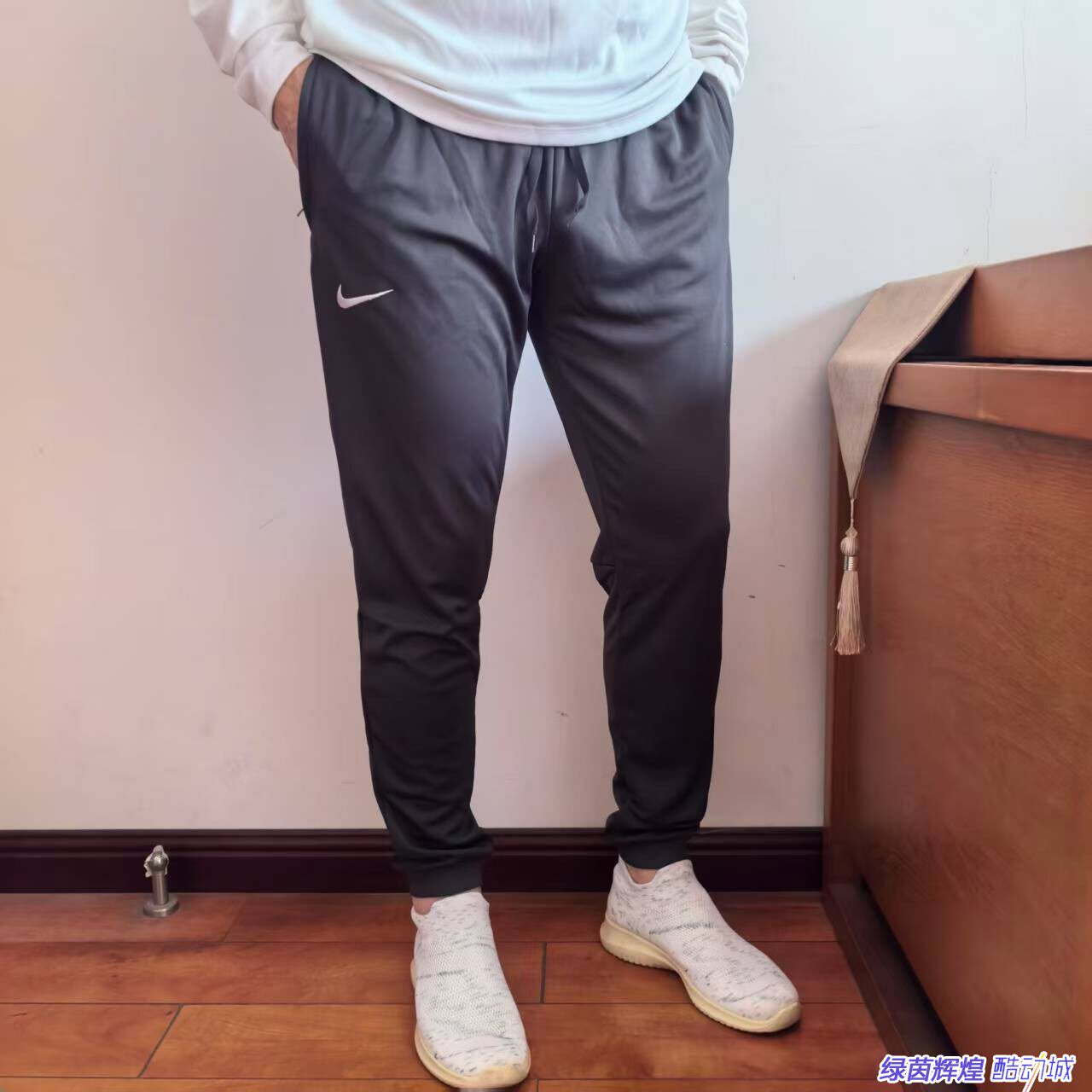 DX5812-063中超正品23款NIKE耐克运动员出行长裤缩口针织运动裤