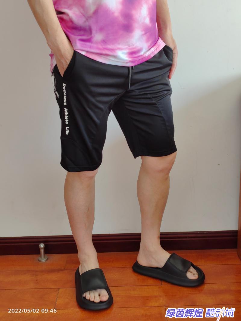 足球狗男女运动中裤训练