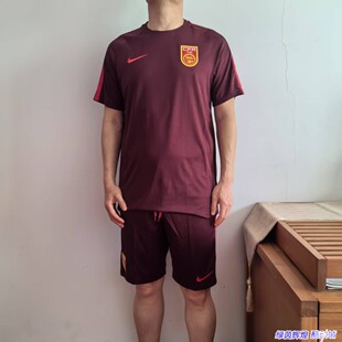812660正品耐克NIKE中国国家队短袖训练套装足球短裤国足运动T恤