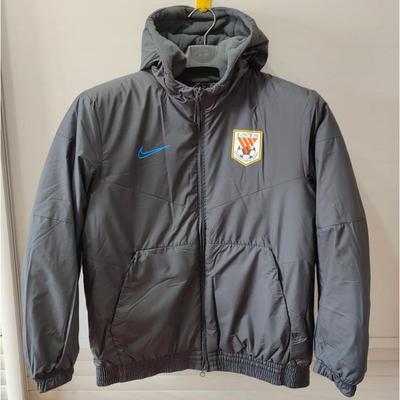 CI6613中超球员版山东鲁能上港NIKE耐克足球棉服加绒棉衣夹克外套