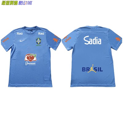 BV6709耐克NIKE定制DIY巴西大连英博足球训练比赛服短袖T恤球迷服