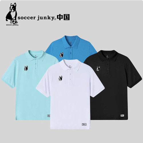 足球狗短袖翻领POLO衫