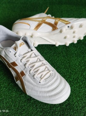 1103A121爱世克斯正品Asics亚瑟士C3袋鼠皮人工草AG加宽脚足球鞋