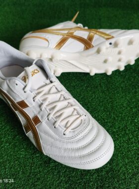 1103A121爱世克斯正品Asics亚瑟士C3袋鼠皮人工草AG加宽脚足球鞋