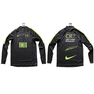 807064正品耐克NIKE足球训练服DIY C罗 CR7纪念长袖T恤半拉链卫衣