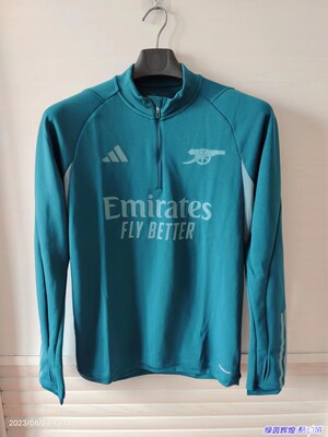 阿迪达斯足球男子半拉链训练卫衣