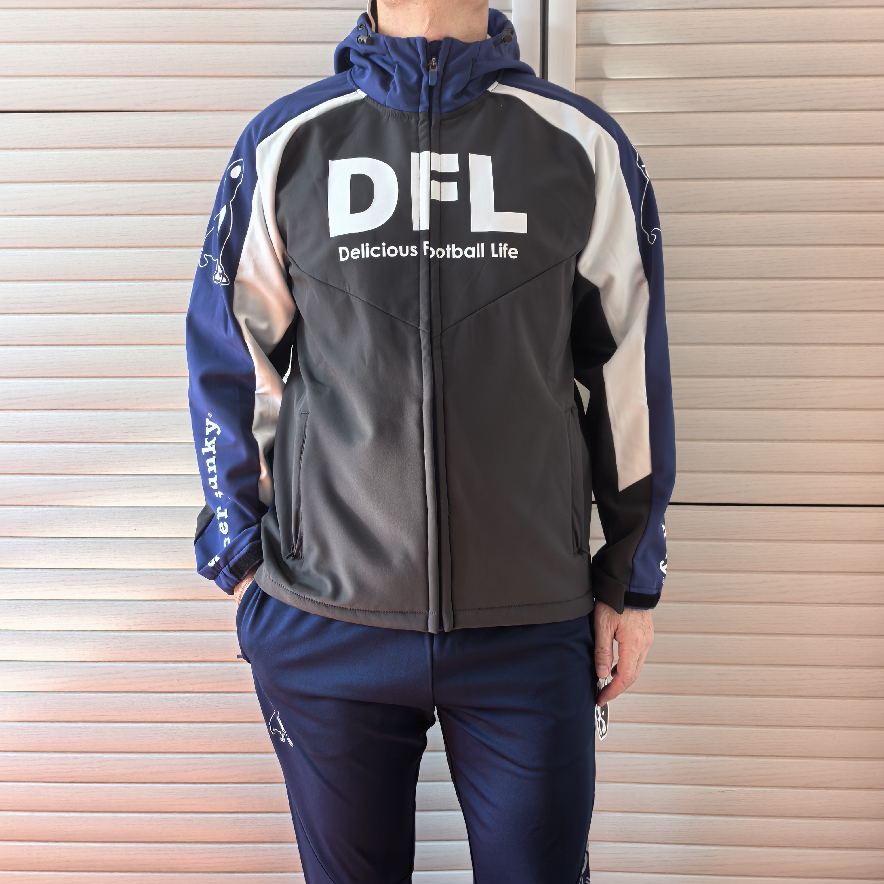 SJ25971足球狗soccer junky加厚抓绒软壳训练外套连帽卫衣夹克