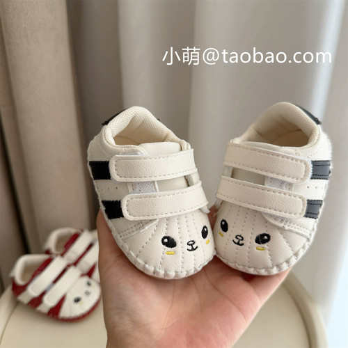 春秋0-1岁男女宝宝0-6-12个月婴儿软底防滑运动鞋拼色百搭学步鞋