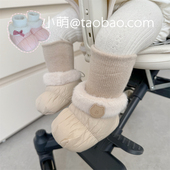 12月婴幼儿鞋 婴儿冬季 套 新生1岁男女宝宝不掉鞋 鞋 子软底步前鞋