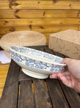 家用陶瓷餐具套装釉下彩玫瑰碗盘碟子中式复古餐具菜盘子乔迁礼物