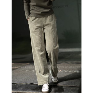 2026初春灯芯绒女裤直筒裤保暖休闲舒适宽松条绒裤子女式百搭