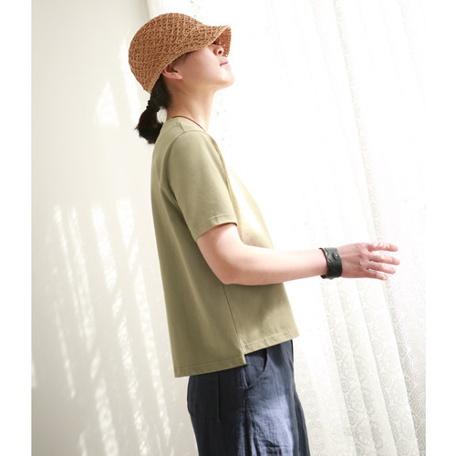 纯棉宽松舒适女短袖T恤