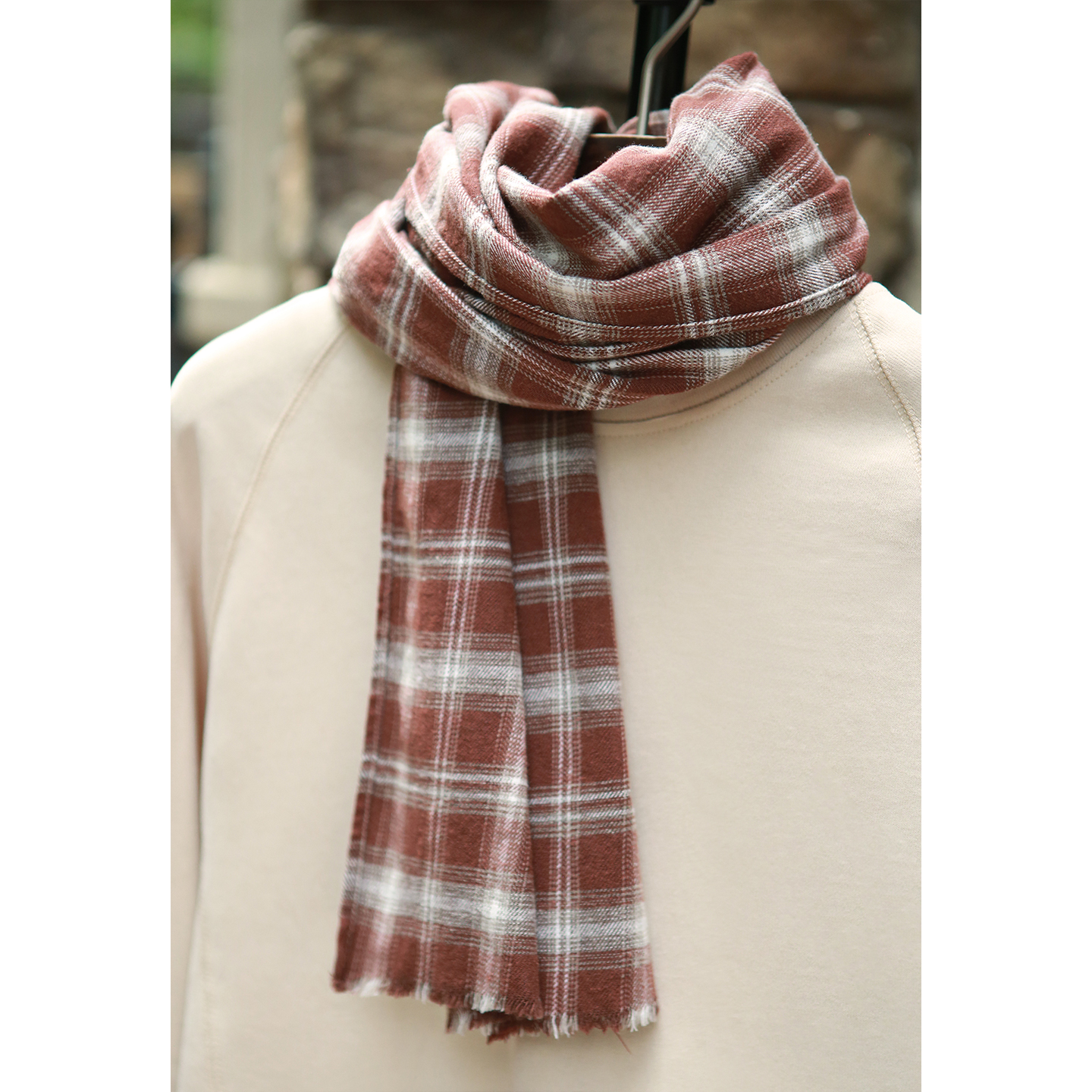 2025新款围巾女秋冬季韩版百搭格子围巾英伦风纯棉围巾