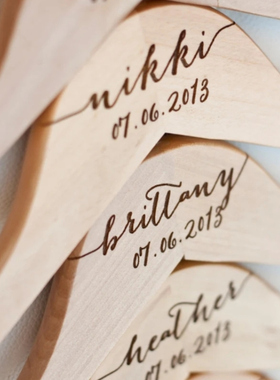 Personalized wedding Hanger 定制名字婚礼衣架新娘婚纱礼服衣架