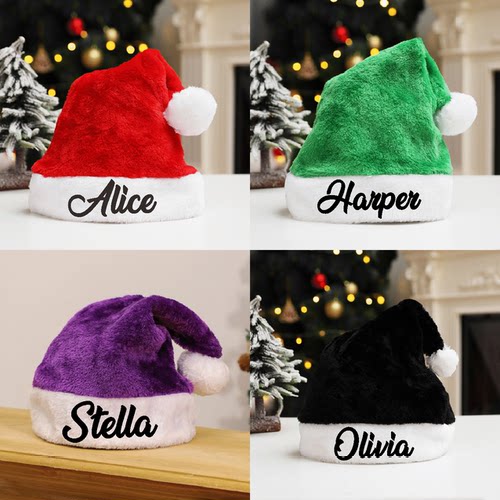 Christmas hat 定制名字圣诞帽圣诞礼物个性圣诞礼品圣诞装扮道具