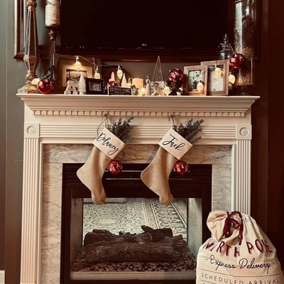 Personalized Name Christmas Stockings 定制圣诞袜圣诞节装饰袋