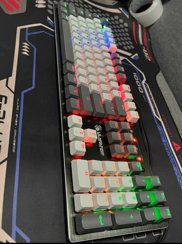 双飞燕Q820N血手幽灵机械键盘电竞游戏专用LK二代光轴多彩光效