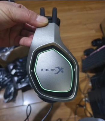 正品捡漏西伯利亚X16电竞游戏有线头戴式短麦耳机耳罩换新USB接口