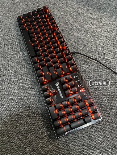正品双飞燕F200QLK光轴主播网咖电竞游戏专用机械键盘cf电脑专用