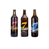 山东特产红黄蓝7泰山原浆啤酒8度7天鲜720ml 整箱白雪啤 6瓶装