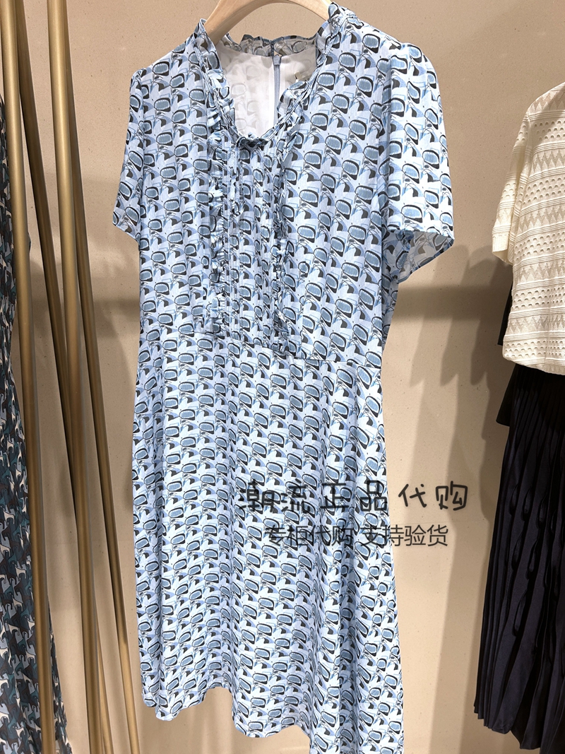 JZ玖姿 女装 专柜正品国内代购 2023春夏新款 连衣裙  JWDX50005