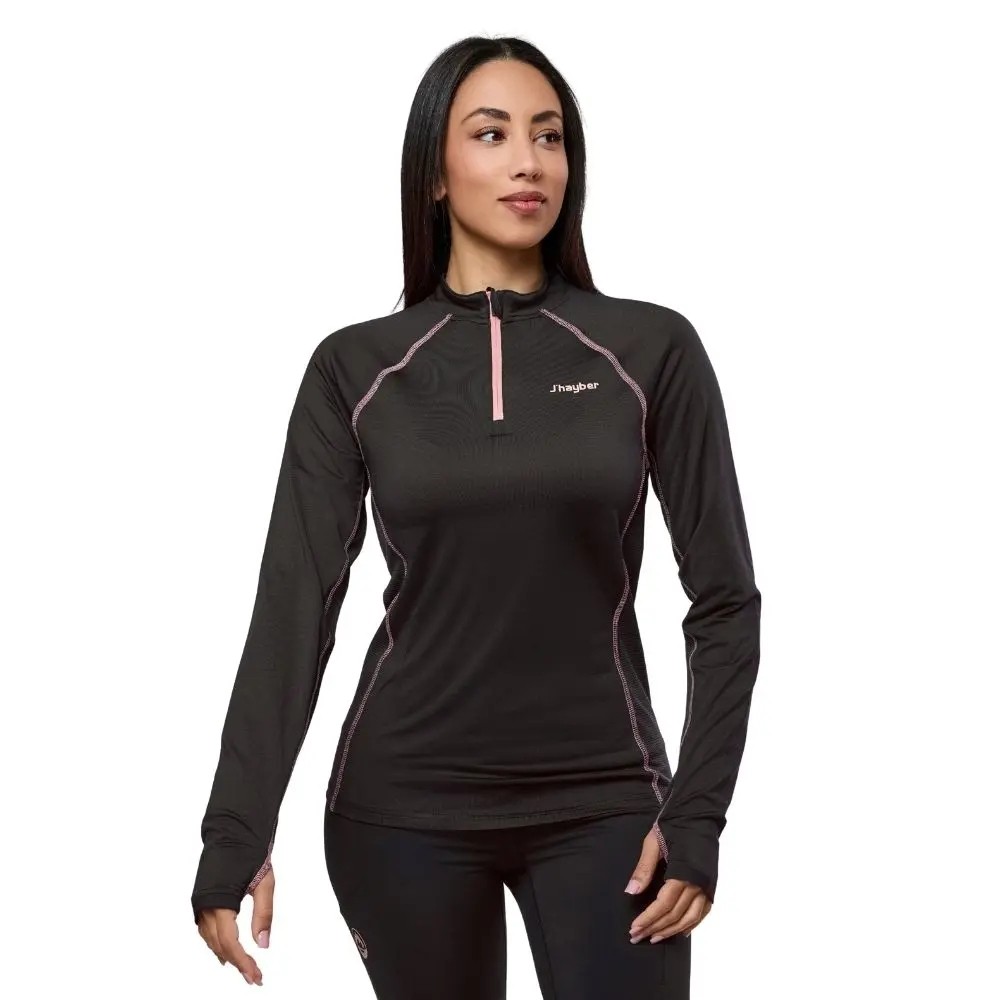 d312女款西班牙jhayber春秋高弹薄绒弹性骑行服薄抓绒跑步衣