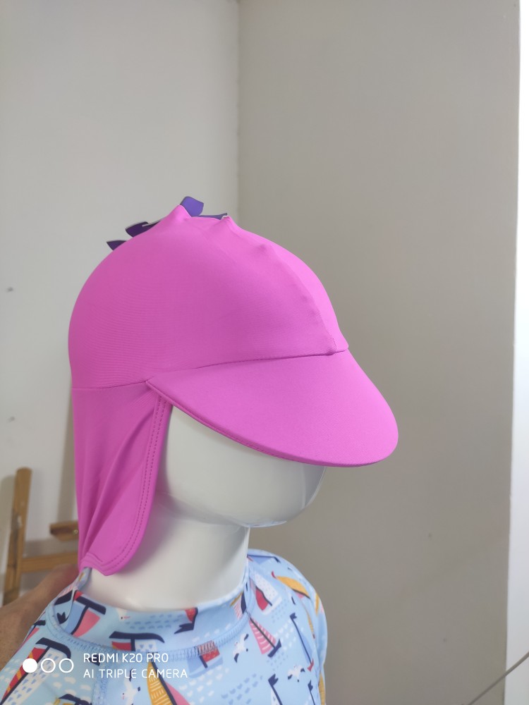 UPF50+ 1-2岁婴幼儿童欧洲单防晒泳帽速干平衡车头盔防晒内胆帽